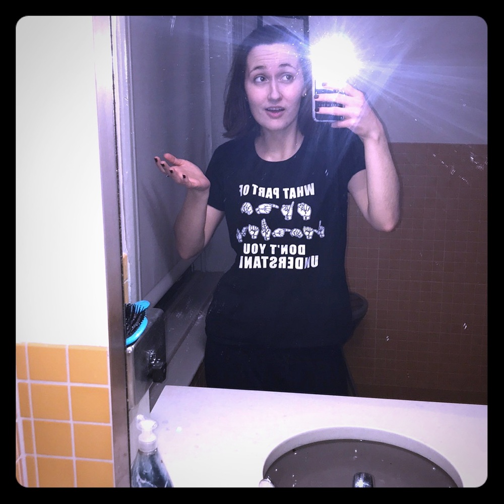 ASL Sign Language Deaf Tee shirt